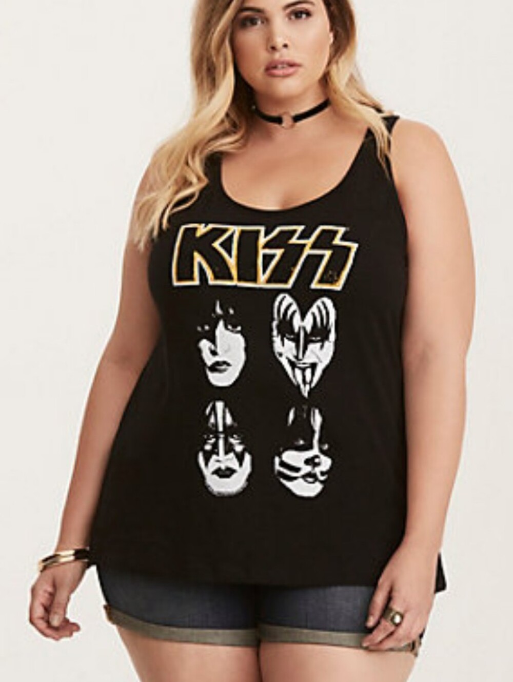 Torrid Kiss Racerback Tank Top Size 4 4X 26